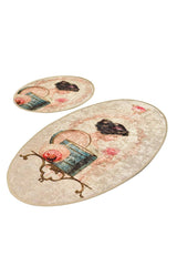 Set Covor de baie (2 bucăți), Bej