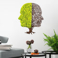 Accesoriu decorativ de perete Green And Dry, Verde, 56x45 cm
