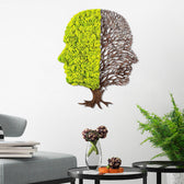 Accesoriu decorativ de perete Green And Dry, Verde, 56x45 cm