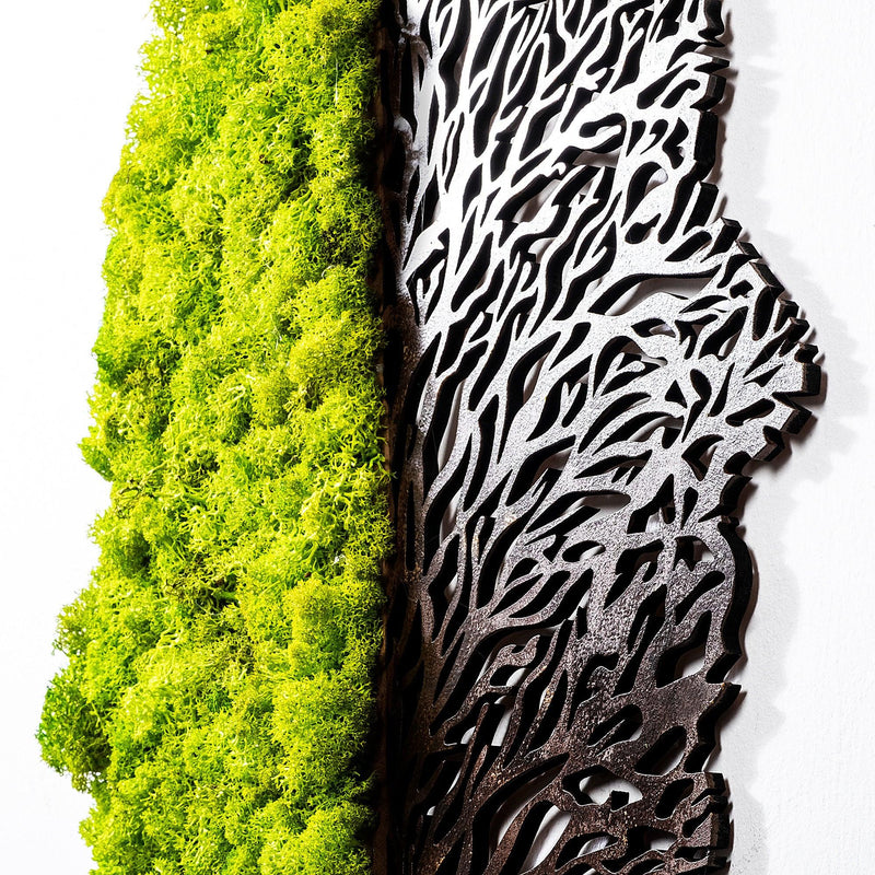 Accesoriu decorativ de perete Green And Dry, Verde, 56x45 cm