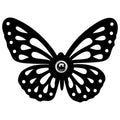 Aplica De Perete Fluturas, Negru