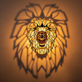 Aplica De Perete Lion, Negru