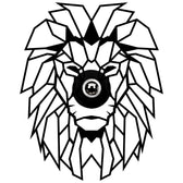 Aplica De Perete Lion, Negru