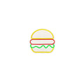 Aplica de Perete Neon Hamburger