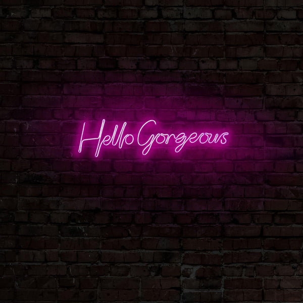 Aplica de Perete Neon Hello Gorgeous, 74x17 cm