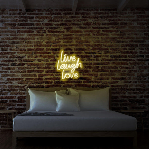 Aplica de Perete Neon Live Laugh Love, 31x36 cm