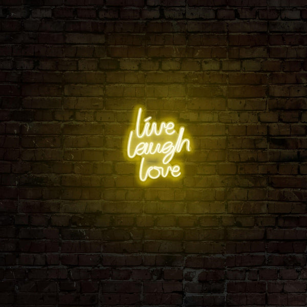 Aplica de Perete Neon Live Laugh Love, 31x36 cm