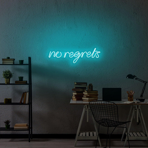 Aplica de Perete Neon No Regrets, 52x16 cm