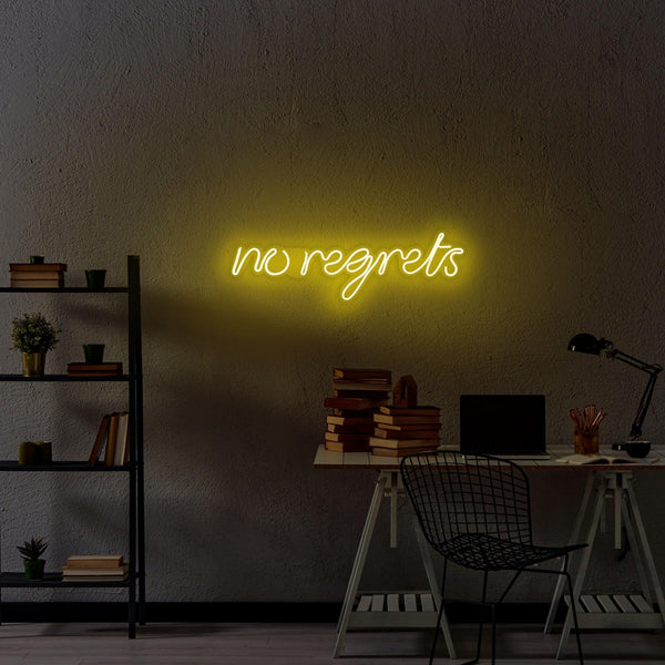 Aplica de Perete Neon No Regrets, 52x16 cm