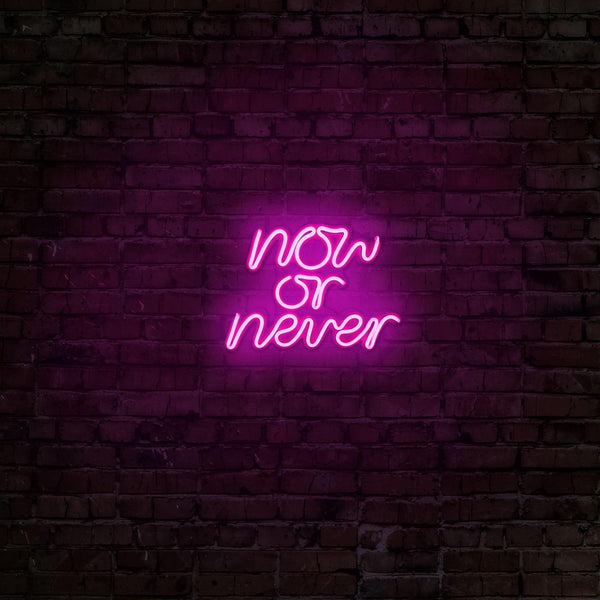 Aplica de Perete Neon Now or Never, 28x22 cm