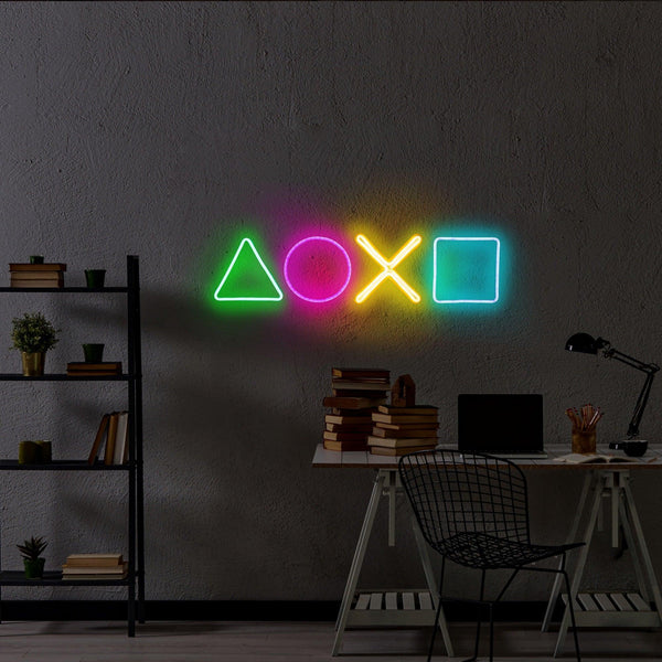 Aplica de Perete Neon Play Station, 57x15 cm