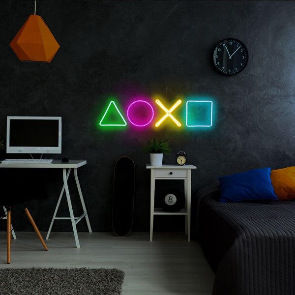 Aplica de Perete Neon Play Station, 57x15 cm