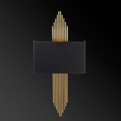 Aplica de perete Wave, Negru/Auriu