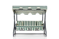 Balansoar de gradina cu 3 locuri Dumrul, Verde, 200 x 165 x 110 cm