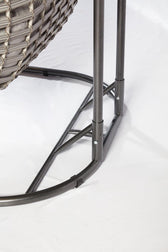 Balansoar de gradina Lux Rattan cu 2 locuri Arkadas, Gri, 173 x 214 x 120 cm