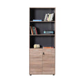 Biblioteca Adore New York Office, 2 usi cu cheie, 3 rafturi fix, 72 x 187 x 34 cm