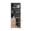 Biblioteca Adore New York Office, 2 usi cu cheie, 3 rafturi fix, 72 x 187 x 34 cm