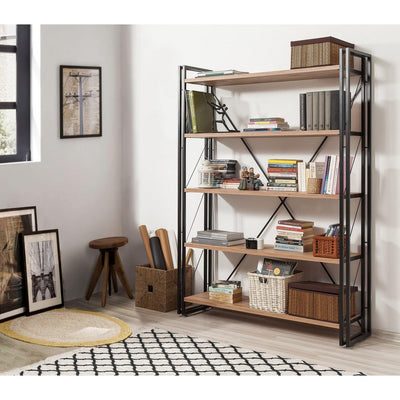 Biblioteca CosmoFix, Stejar, 130x180x35 cm