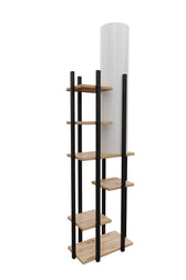 Biblioteca Cu Lampa  Lemn Wallar, 45 X 25 X 84 Cm