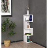 Biblioteca Queen, Alb, 25 x 95 x 27 cm