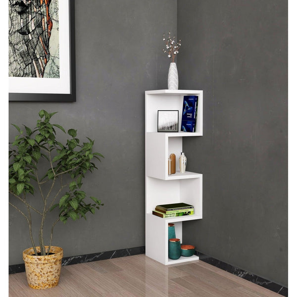 Biblioteca Queen, Alb, 25x95x27 cm