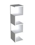 Biblioteca Queen, Alb, 25 x 95 x 27 cm