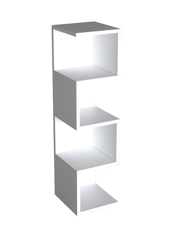 Biblioteca Queen, Alb, 25x95x27 cm