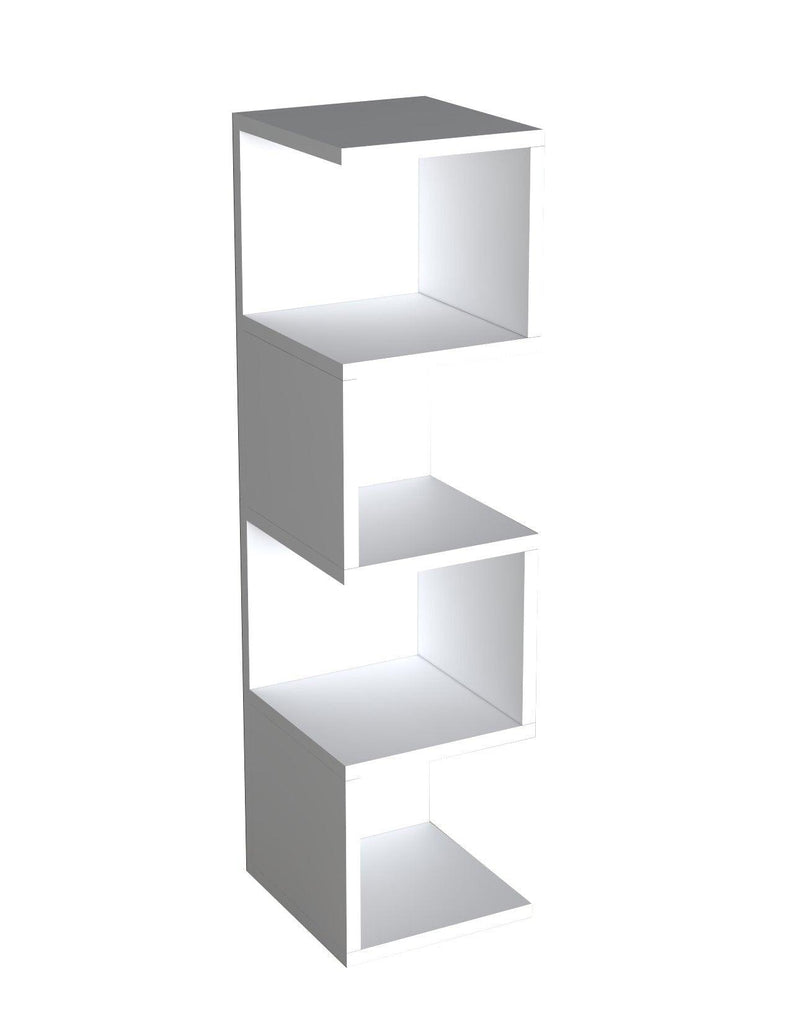 Biblioteca Queen, Alb, 25 x 95 x 27 cm