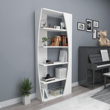Biblioteca Selge Prag Design, 5 rafturi, 64x150x24 cm