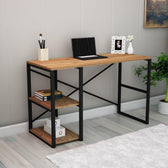 Birou Athena, Nuc - Negru, 120 x 65 x 72 cm