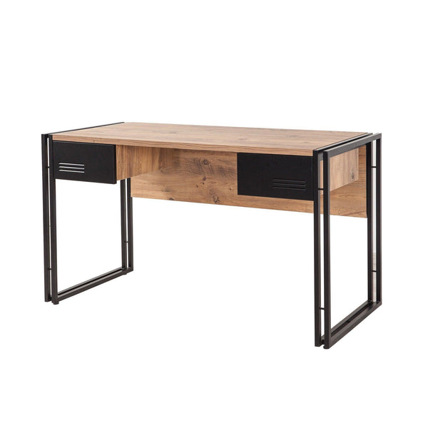 Birou Cosmo, Sonoma - Negru, 139x75x60 cm