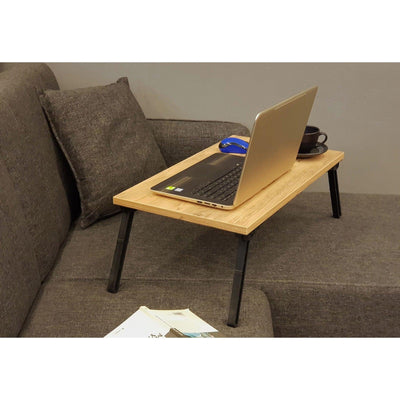 Birou Laptop Pliabile  Atlantis, Stejar, 60 x 25 x 35 cm