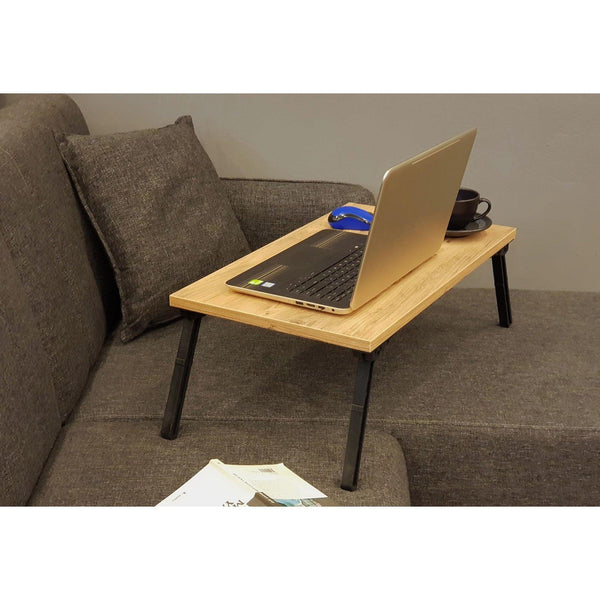 Birou Laptop Pliabil Atlantis, Stejar, 60x25x35 cm