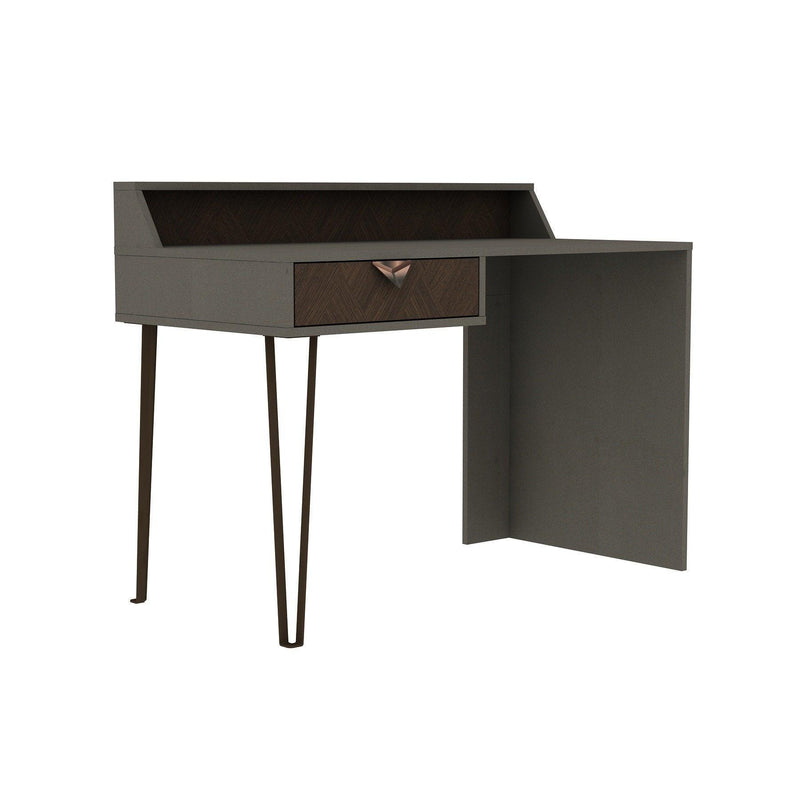 Birou Linea, Gri Inchis/Maro, 120 x 76 x 61 cm