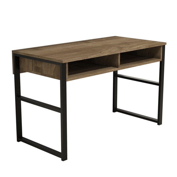 Birou Nove cu 2 Compartimente, Nuc, 120x60x75 cm