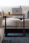 Birou Smart Home Laptop Reglabil, Latte, Natur, 40x60x43-73 cm, foto produs 6