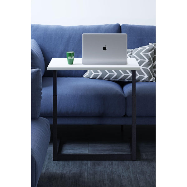 Birou Smart Laptop Reglabil, Alb, 40x60x43-73 cm