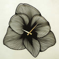 Ceas de perete Azalea Metal Wall Clock - Black, Negru, 70 x 70  cm