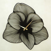 Ceas de perete Azalea Metal Wall Clock - Black, Negru, 70 x 70  cm