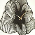 Ceas de perete Azalea Metal Wall Clock - Black, Negru, 70 x 70  cm