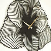 Ceas de perete Azalea Metal Wall Clock - Black, Negru, 70 x 70  cm