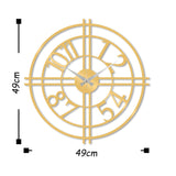 Ceas de perete Metal Wall Clock 33 - Gold, Aur, 48x1x48 cm