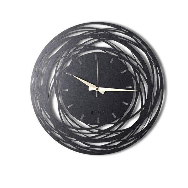 Ceas de perete Timeless Zone, Negru, 50x50 cm