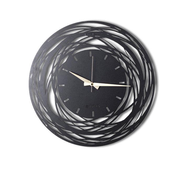 Ceas de perete Timeless Zone, Negru, 70 x 70 cm