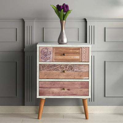 Comoda Liza, Alb, 50x68x35 cm