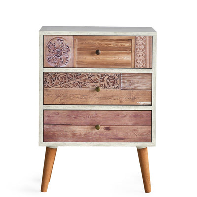 Comoda Liza, Alb, 50x68x35 cm