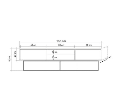 Comoda TV Acafe, Nuc, 180x50x40 cm