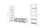 Comoda TV Bloon, Stejar, 50x180x35 cm