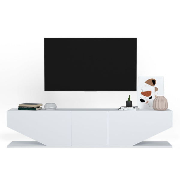 Comoda TV Cinera, Alb, 180x40x30 cm