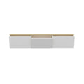 COMODA TV Neon cu 3 Compartimente, Alb, 160 x 35 x 32 cm